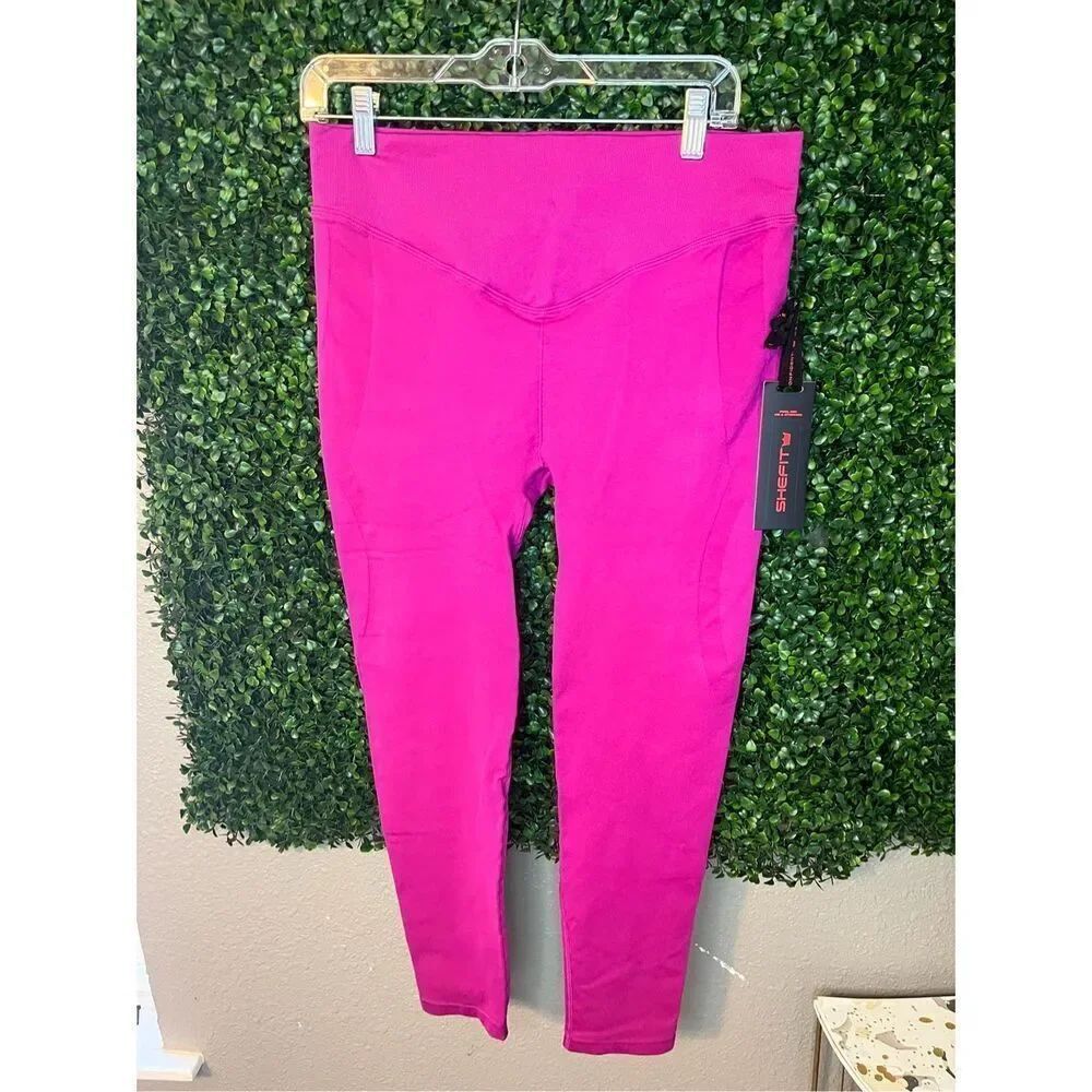 SHEFIT Nwt PINK LEGGINGS SIZE LARGE
